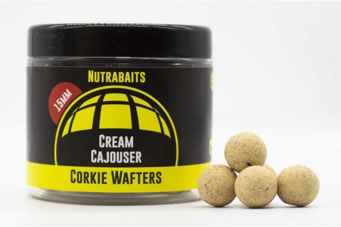 Nutrabaits Corkie Wafter Hookbait Range Cream Cajouser 15mm