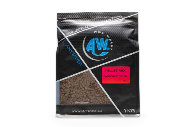 Any Water Pellet Mix - Tangerinee Squid - 1 Kg