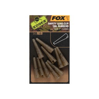 Fox Edges Camo Safety Lead Clip Tail Rubbers Size 7 