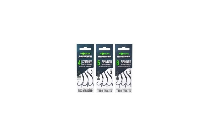 Korda Spinner Hook Sections Spinner Barbless  