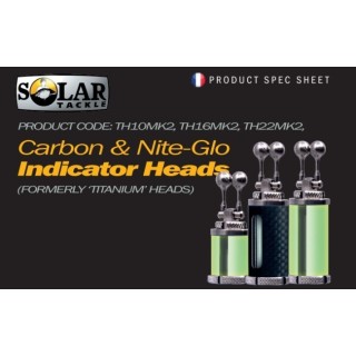 Solar Carbon Indicator Heads Large Whith Hanga Ball Line Clip