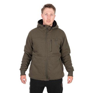 Fox Collection Sherpa Jacket Green & Black 