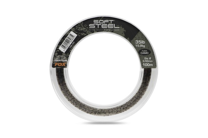 Fox  Soft Steel Fleck Camo Leader 