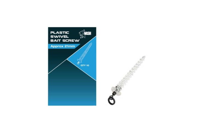Nash Plastic Swivel Bait Screw 13mm