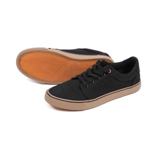 Fox Black Canvas Shoe