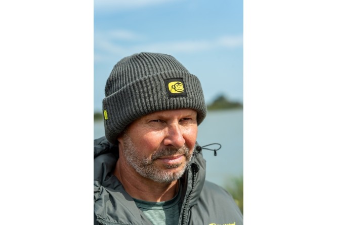 RidgMonkey APEarel Thermapro Fisherman Beanie Hat Green 