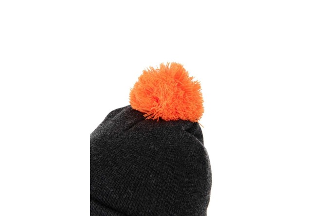 Fox Collection Bobble Hat Black/Orange 