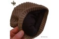 Vass Fleece Lined Ribbed Beanie (Suede Badge) berretto invernale