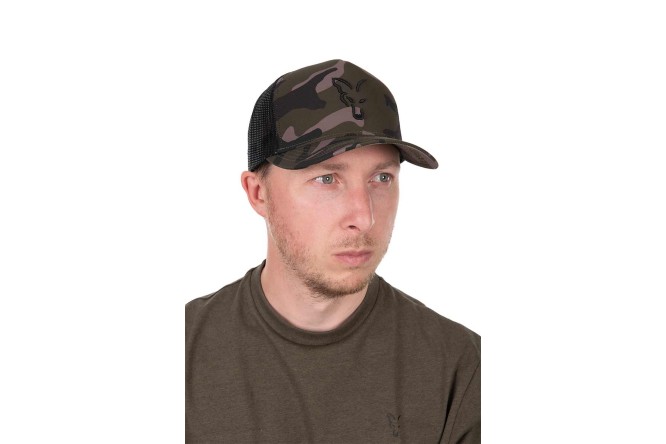 Fox Black Camo Trucker