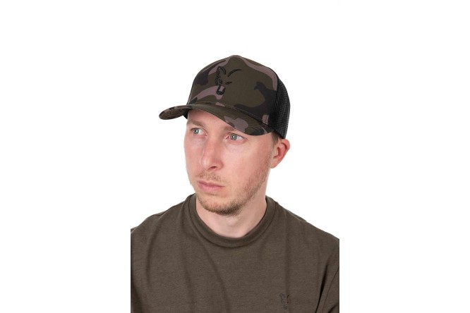 Fox Black Camo Trucker