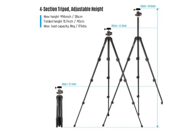 Manuowell Tripod 360 per Ecoscandaglio 
