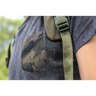 Faux Pocket Tee Charcoal  2