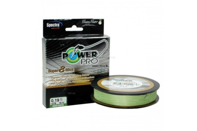 Power Pro Super 8 Slick V2 Hi-Vis Aqua - 0.32mm 275mt