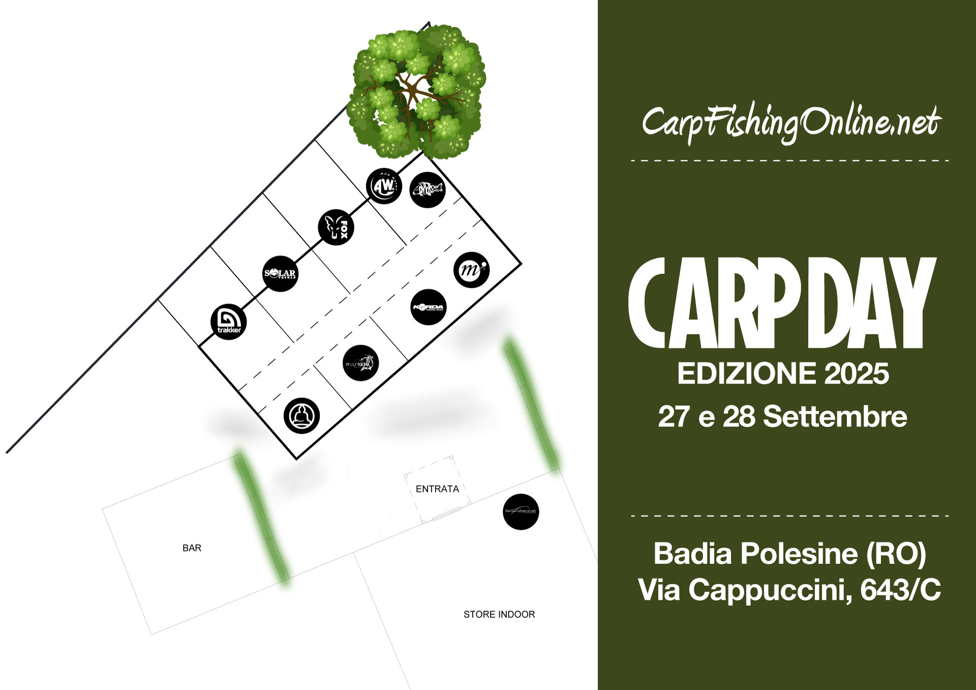 mappa del Carp Day 2025
